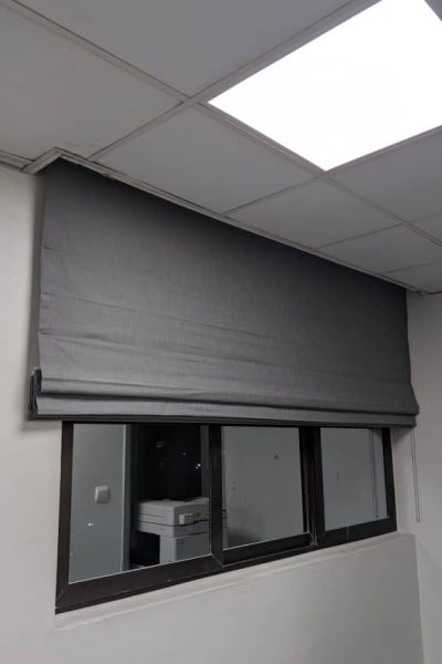 Anova Consulting Office Installation of roman blinds