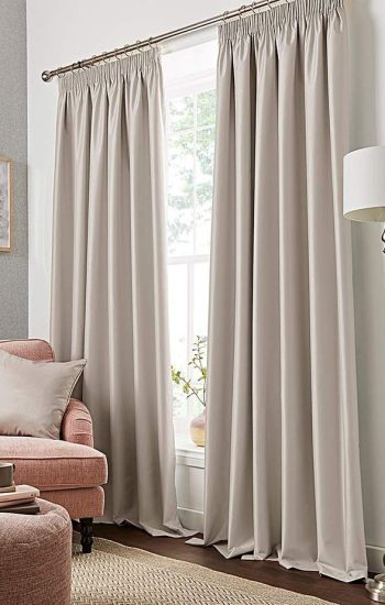 Pleated curtains
